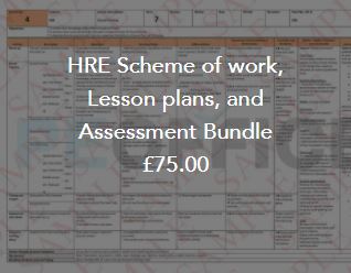 HRE Scheme of work and lesson plans